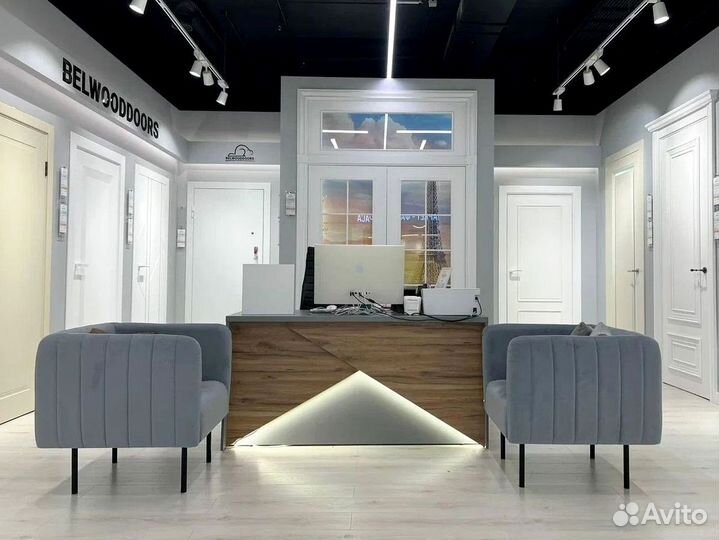 Стол компьютерный, стол письменный Вэл серый