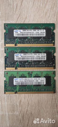 Модуль памяти DDR2 sodimm Samsung/Hynix