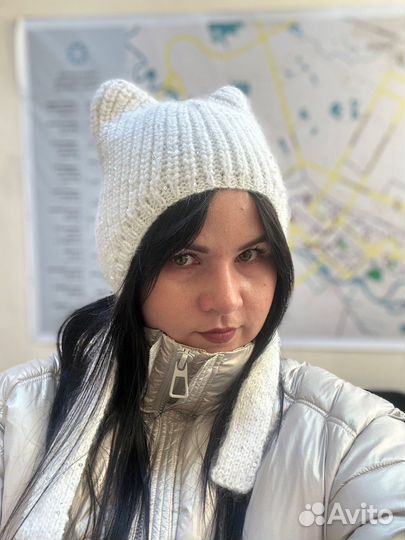 Шапка чепчик кошка