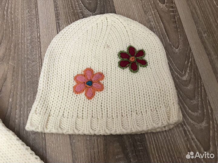 Комплект шапка, шарф (2-4 года)