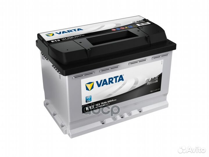 Аккумулятор varta black dynamic 12V 70Ah 640A