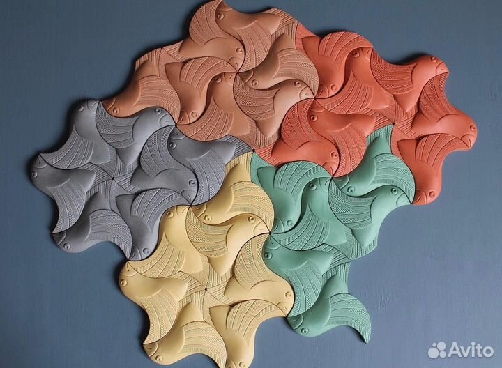 Гипсовая плитка ручной работы Мозаика на стену