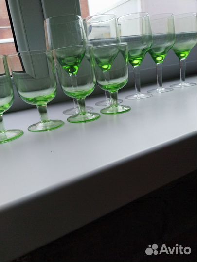 Фужеры бокалы цветное стекло