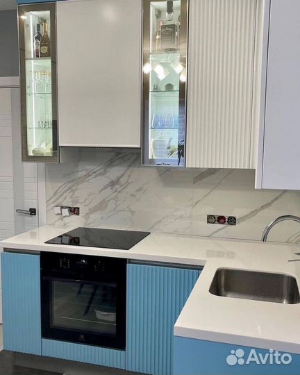 Кухня с рифлеными фасадми в рассрочку за 21 день