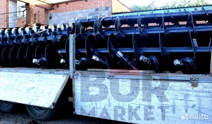 Шнек буровой, для бо-2 D-900мм, L -6м