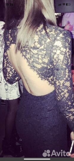 Коктейльное платье с открытой спиной