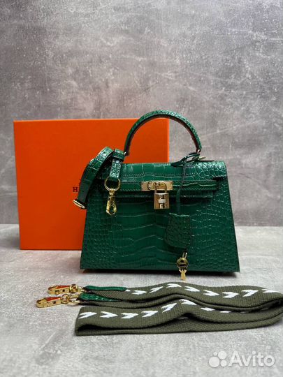 Сумка Hermes Kelly 22 крокодил