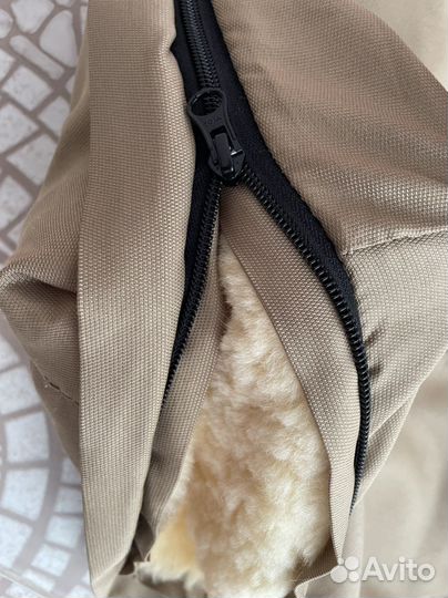 Зимний конверт в коляску на овчине