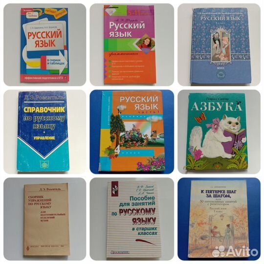 Разные пособия по русскому языку книга учебник