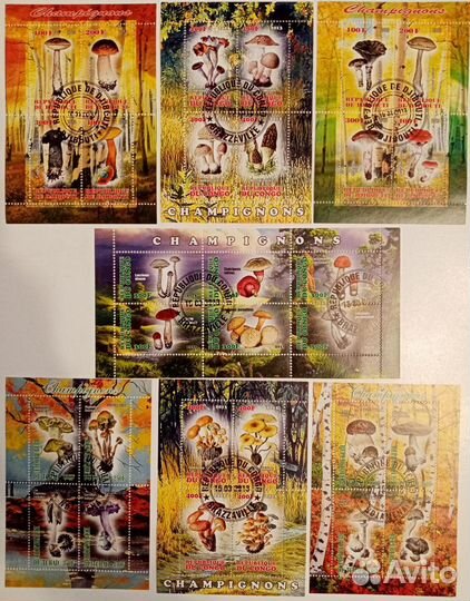 Марки Грибы все вместе
