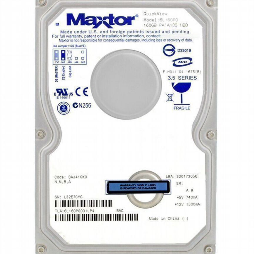 [6L120P0KOЛИЧECTBO] Жесткий Диск Maxtor 120gb 6l120p0 Ide 3.5" 6l120p0koличectbo