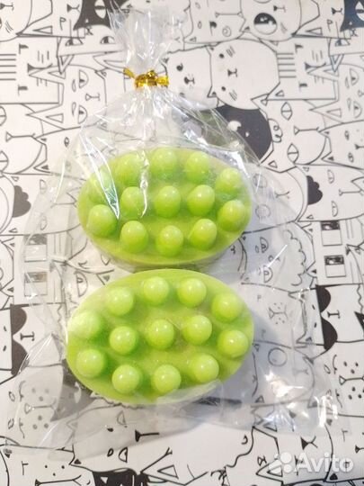 Мыло ручной работы, массажное