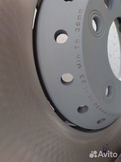 Тормозные диски на Porsche Cayenne 95835140350