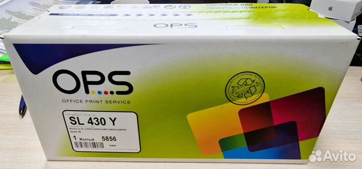 Картридж лазерный OPS SL430Y желтый, с чипом