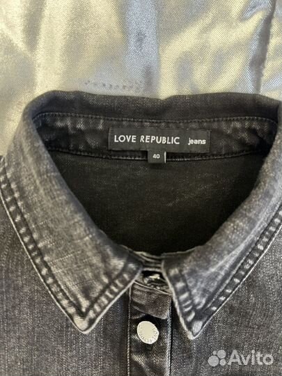 Джинсовое платье Love republic 40