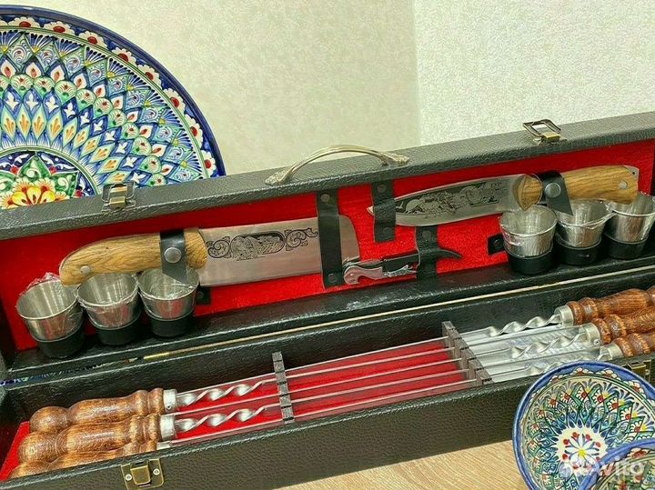 Шашлычный набор подарочный набор шампуров