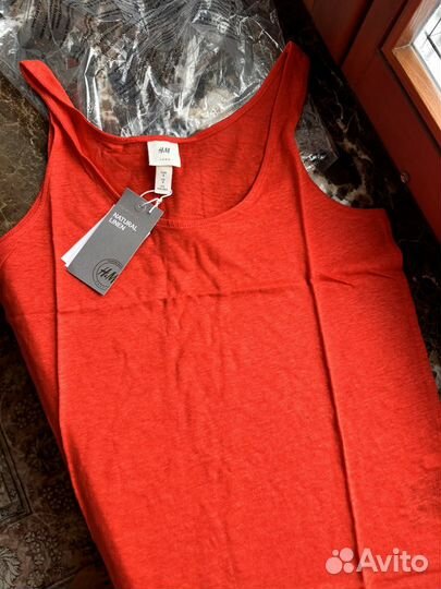 Льняная майка hm