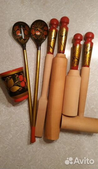 Хохлома, кухонная утварь