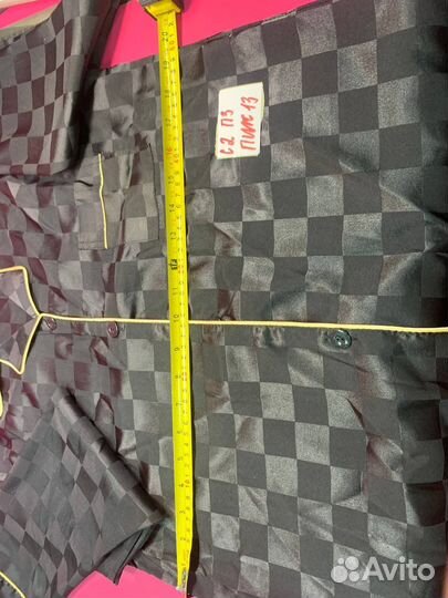 Пиж13. Черный пижамный костюм XL (170/92A)