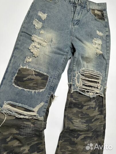 Клёш джинсы Rick Owens True Religion y2k type