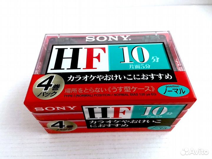 Аудиокассеты набор 4 кассеты Sony HF 10 - 2001 г