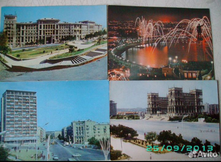 Открытки советского времени. Петродворец, Баку