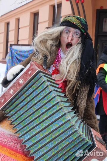 Баба Яга на праздники, мероприятия