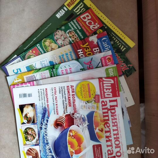 Журналы по кулинарии и вязанию