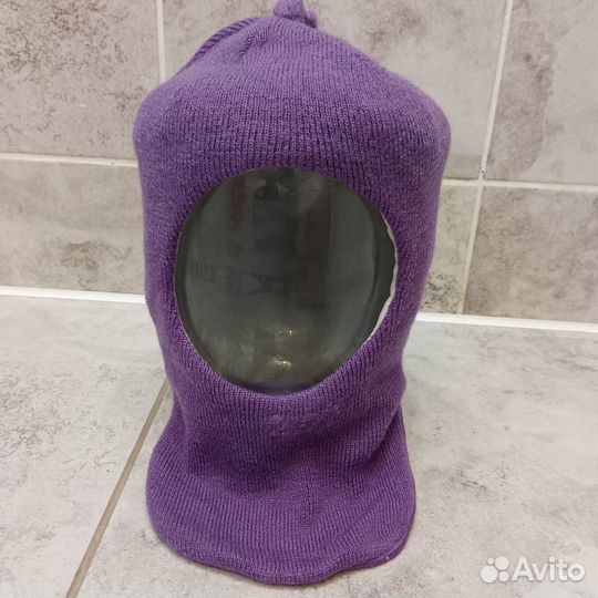 Шапка шлем для девочки зима 50-52 lenne