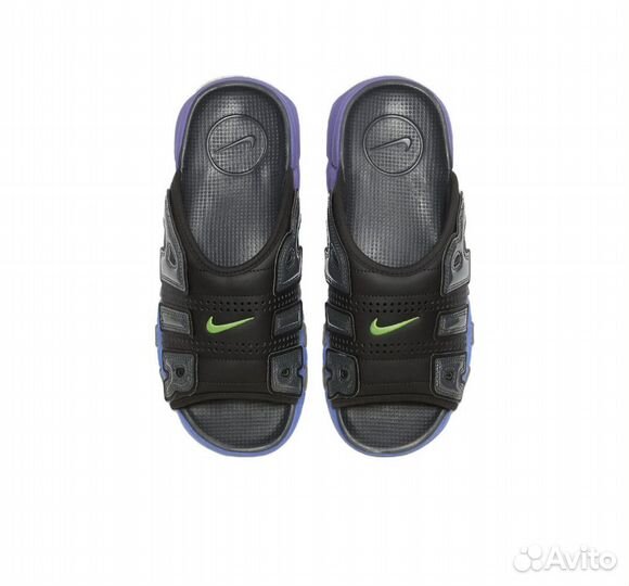 Тапки Nike Air More Uptempo Black Strike