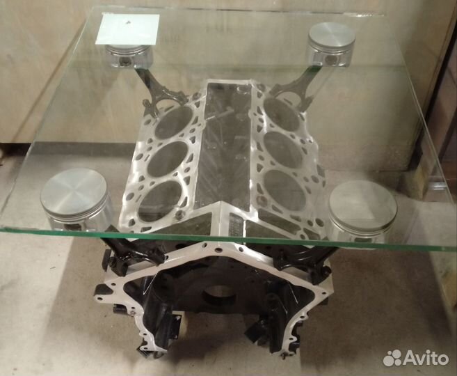 Стол из блока двигателя V6