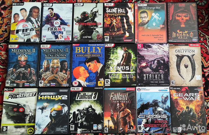 Игры dvd box пк ps2