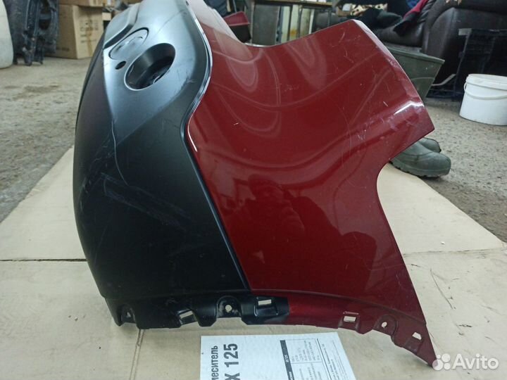 Бампер задний Nissan Qashqai J10 красный