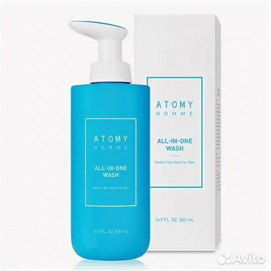 Шампунь и Гель для душа для мужчин Атоми