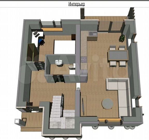 Дом 135 м² на участке 5 сот.
