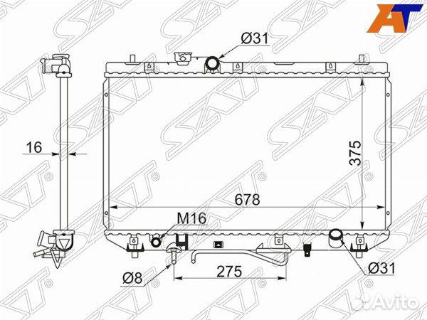 Радиатор toyota vista
