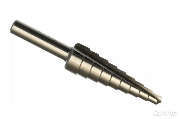 Сверло ступенчатое (4-12 мм; 9 ступеней; ход 1 мм)