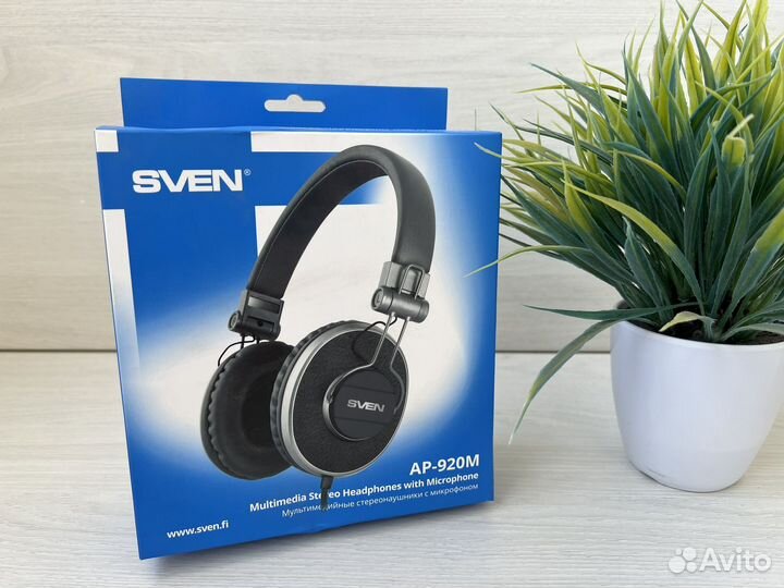 Проводные наушники с микрофоном sven ap-920m