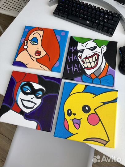 Картина 20х20 Арт Комиксы