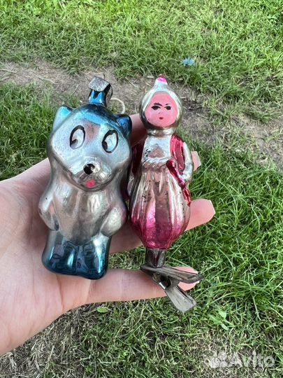 Советские стеклянные елочные игрушки