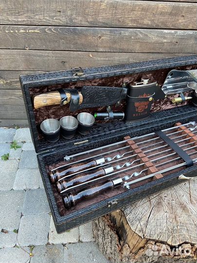 Подарочный шашлычный набор в кейсе опт/розница