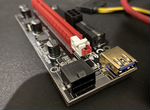 Райзеры для видеокарт PCI-E 1x to 16x новые