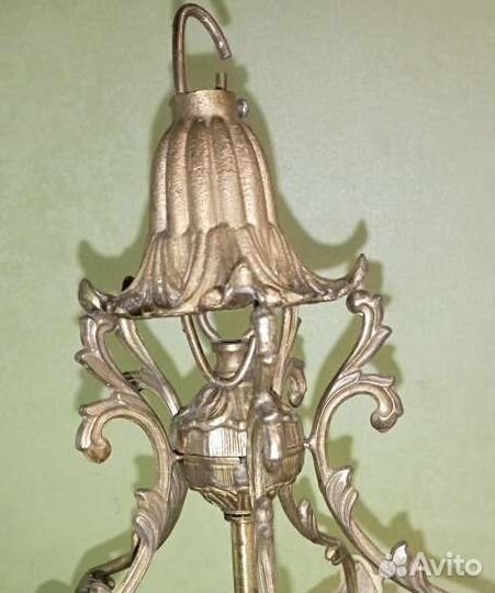 Люстра - фонарь из бронзы СССР винтаж раретет