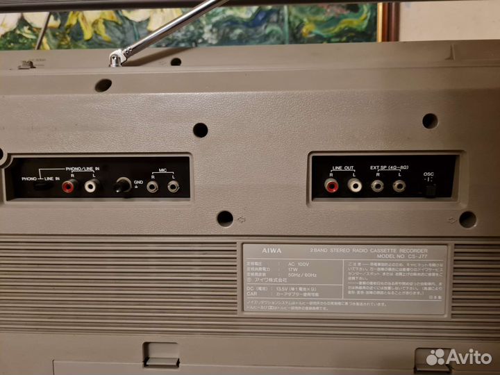 Aiwa J77 220в король бумбоксов