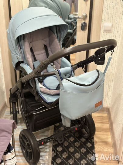 Детская коляска Baby Merc Zipy Q кожа 2 в 1