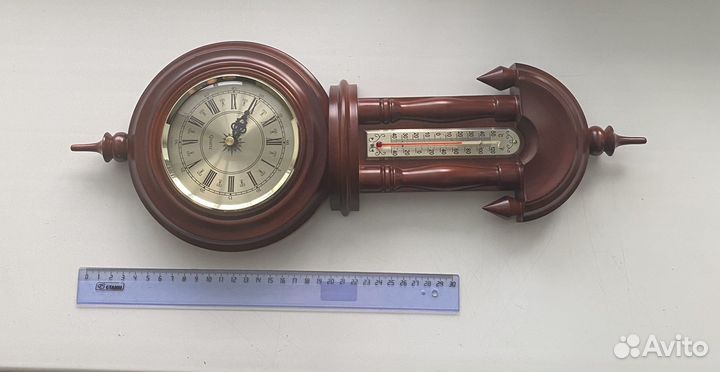 Часы + Метеостанция настенная