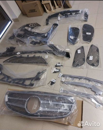 Бампер передний на mercedes w 212 рейсталинг