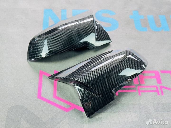 Накладки на зеркала BMW F30 F32 M look карбон