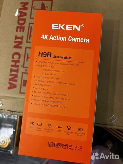 Экшн камера Eken h9r