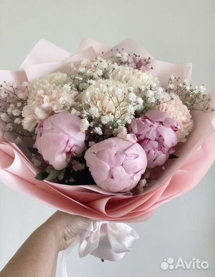 Букеты Гортензии, Цветы, Гипсофиллы, Розы